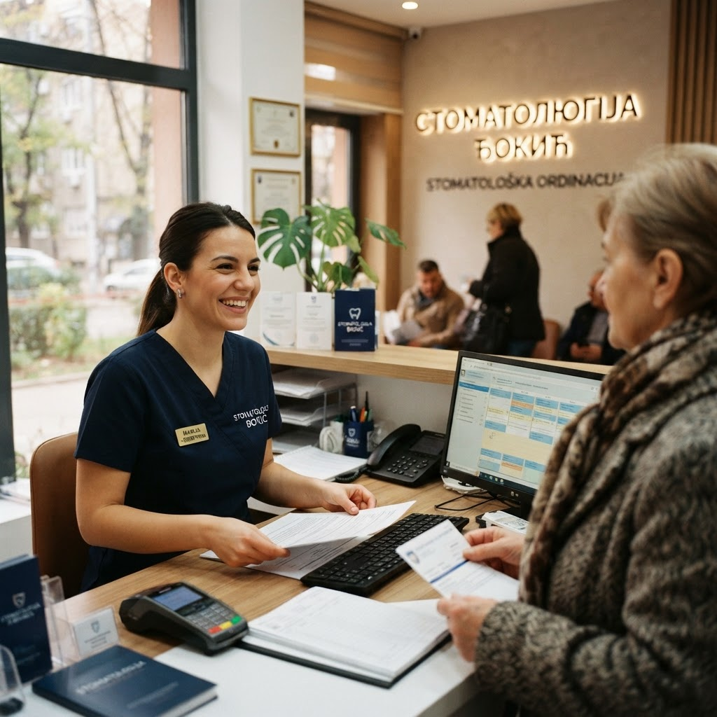 Recepcija stomatološke ordinacije